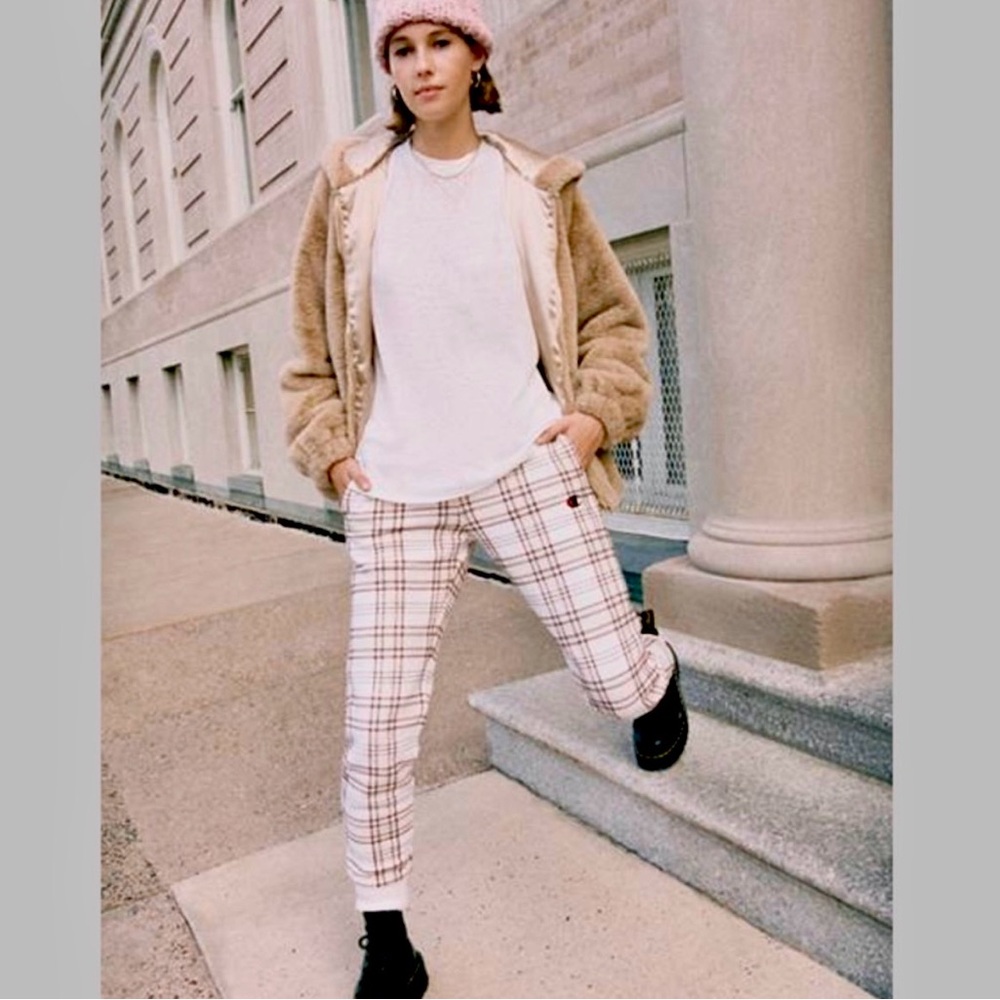 Champion Jogger Bottoms - Cream/Brown